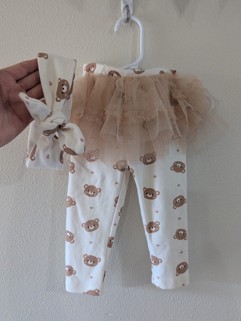 Tutu Bear Leggings & Headband